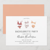 Lingerie Bachelorette Party Kaart (Voorkant / Achterkant)