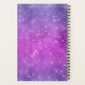 Lingerie Boutique Logo Paarse Glitter Planner (Achterkant)