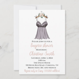 Lingerie Bridal Shower Feestdagenkaart