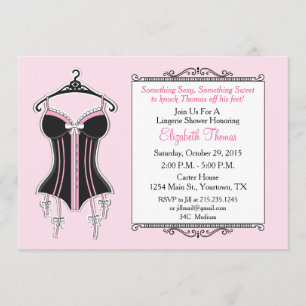 Lingerie Bridal Shower Kaart