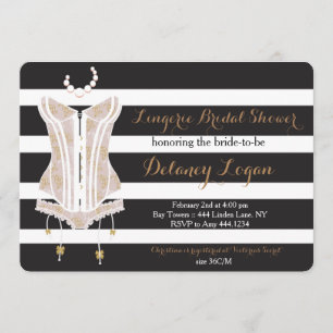 Lingerie Bridal Shower Kaart