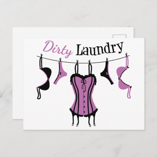 Lingerie Briefkaart (Voorkant / Achterkant)