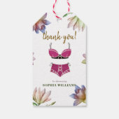 Lingerie Bruiloft Feest Cadeaulabel (Achterkant)