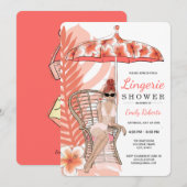 Lingerie Bruiloft Roodharige Bruid Kaart (Voorkant / Achterkant)