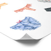 Lingerie déposer vos culottes ici poster moderne (Coin)