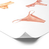 Lingerie déposer vos culottes ici poster moderne (Coin)