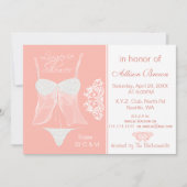 Lingerie Douche Bachelorette Fête Invitations (Devant)