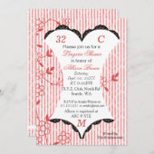 Lingerie Douche Bachelorette Fête Invitations (Devant / Derrière)