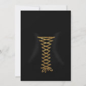 Lingerie douche bachelorette invitation or (Dos)