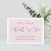 Lingerie Douche Bachelorette Panty Game Kaart (Staand voorkant)