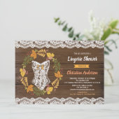 Lingerie douche invitation automne automne couronn (Debout devant)