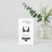 Lingerie Douche Taille carte Black Lace (Debout devant)