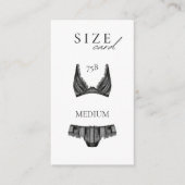Lingerie Douche Taille carte Black Lace (Devant)