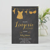 lingerie-doucheruimte Uitnodiging (Staand voorkant)