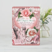 Lingerie et Bachelorette Fête Douche invitations (Debout devant)