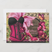 Lingerie et Bachelorette Fête Douche invitations (Devant)