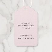 Lingerie Feest Bruids douche Ondergoed Feest Bedan Cadeaulabels (Achterkant)