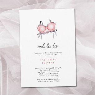 Lingerie Feest Ooh La La Lintjes Bruidsmeisjesfees Kaart
