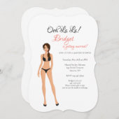 Lingerie Fête de l'mariée Black Invitation (Devant / Derrière)