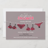 Lingerie Fête des mariées plat Invitation (Devant)
