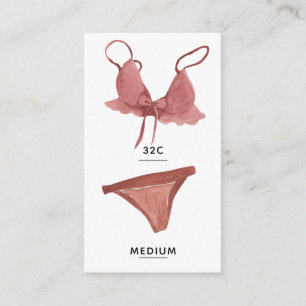 Lingerie-insteekkaart Informatiekaartje