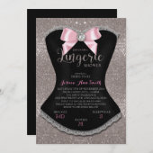 Lingerie invitation douche retour argent (Devant / Derrière)