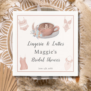 Lingerie & Lattes Bruiloftsfeest Servet