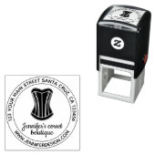 Lingerie Mode Logo Corset Zelfinktende Stempel (In situ)