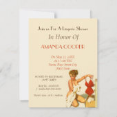 Lingerie nuptiale invitation à la douche (Dos)