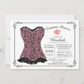 Lingerie nuptiale moderne et amusante Invitation (Devant)