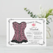 Lingerie nuptiale moderne et amusante Invitation (Debout devant)