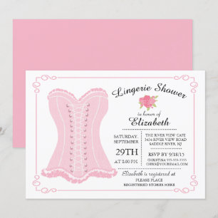 Lingerie nuptiale moderne et amusante Invitation