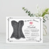 Lingerie nuptiale moderne et amusante Invitation (Debout devant)