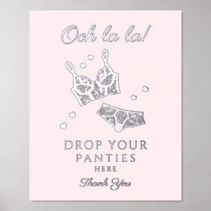 Lingerie Party Vrijgezellenfeest Laat je slipje va Folie Afdrukken