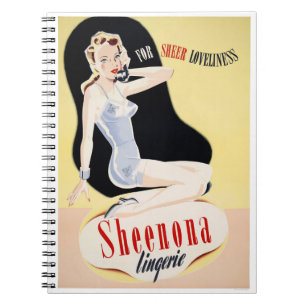 Lingerie Poster teruggezet Notitieboek