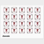 Lingerie rouge | Stickers (Feuille)