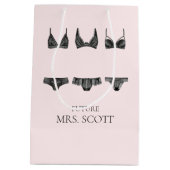 Lingerie Roze en Zwarte Bruidsdouche Medium Cadeauzakje (Achterkant)