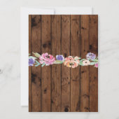 Lingerie Shower Bridal Party Invitation Floral (Dos)