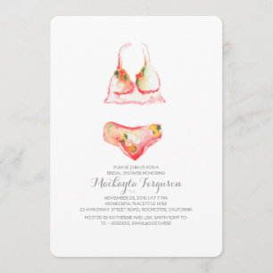 Lingerie Shower Bridal Shower-uitnodigingen Kaart