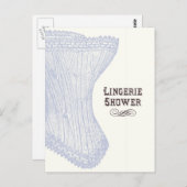 Lingerie Shower Briefkaart (Voorkant / Achterkant)