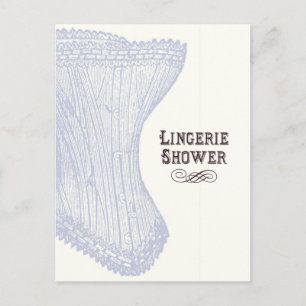 Lingerie Shower Briefkaart