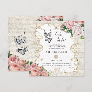 Lingerie Shower  Frans Roos Antiek Lijst Kaart