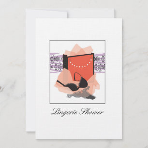 Lingerie Shower Invitation Kaart