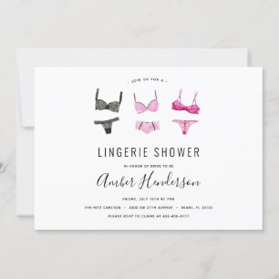 Lingerie Shower Kaart