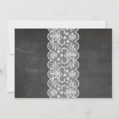 Lingerie Shower Lace Floral Bridal Kaart (Achterkant)