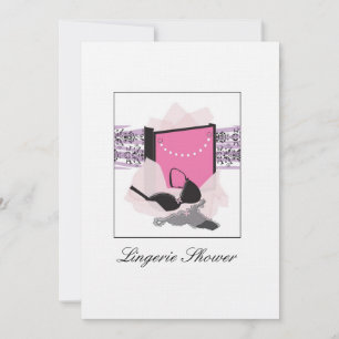 Lingerie Shower-uitnodiging Kaart