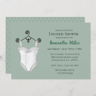 Lingerie Shower-uitnodigingen Kaart