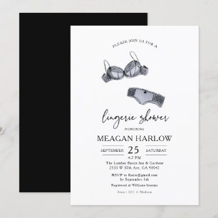 Lingerie Shower Vrijgezellenfeest Lingerie Party Kaart