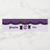 Lingerie violette, Étiquette de boisson de la fête (Étiquettes simples)