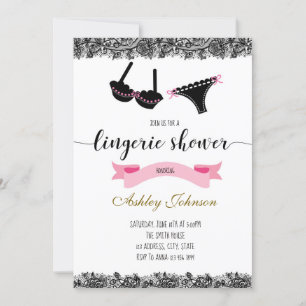 Lingerie wordt uitgenodigd kaart
